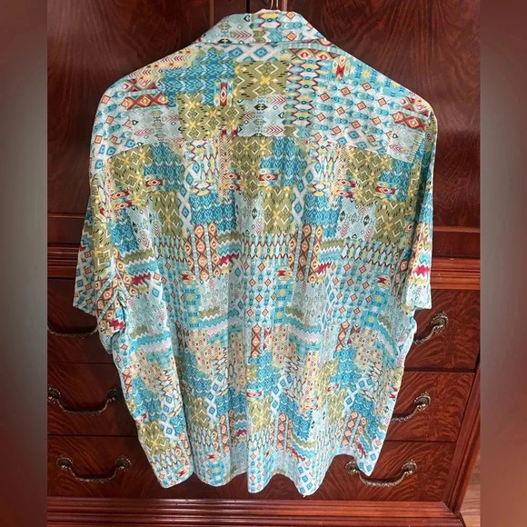 VATPAVE Mens Floral Hawaiian Shirts Short Sleeve Button Down Beach Shirt XXL - Picture 3 of 7